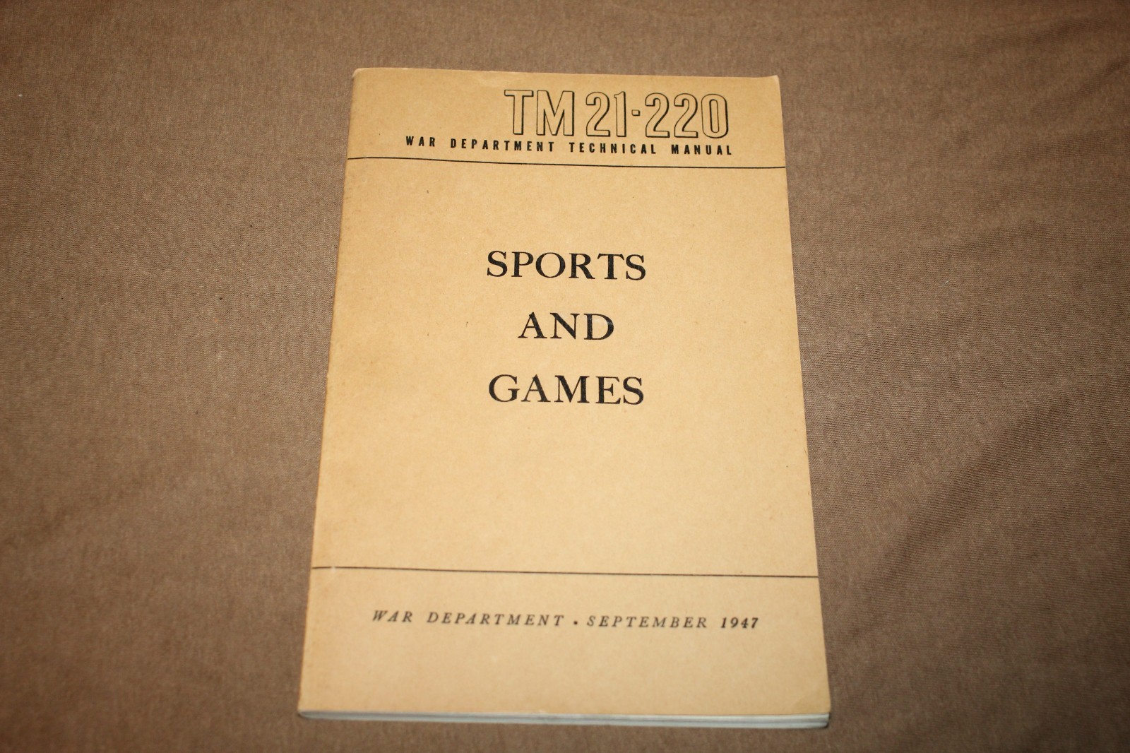 Original Pre Korean War Era U.S. War Department Book, 
