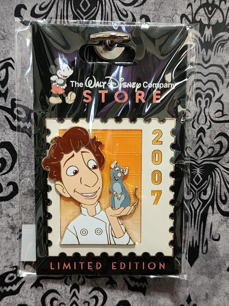 DEC WDCS D23 2026 Pixar Stamp Linguini Remy Ratatouille 2007 LE Disney Pin