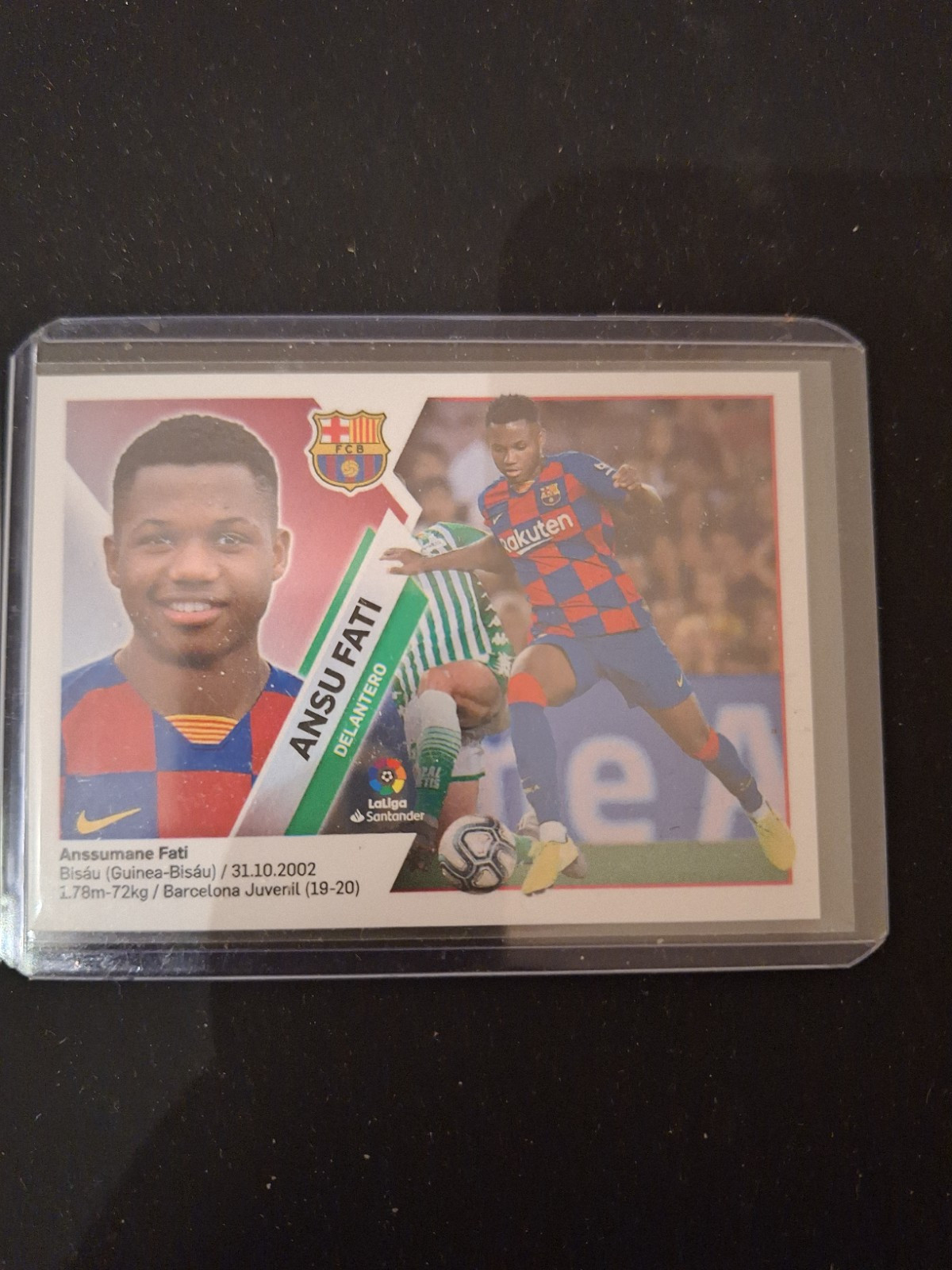 Panini Este La Liga 2019 Ansu Fati FC Barcelona Rookie Sticker