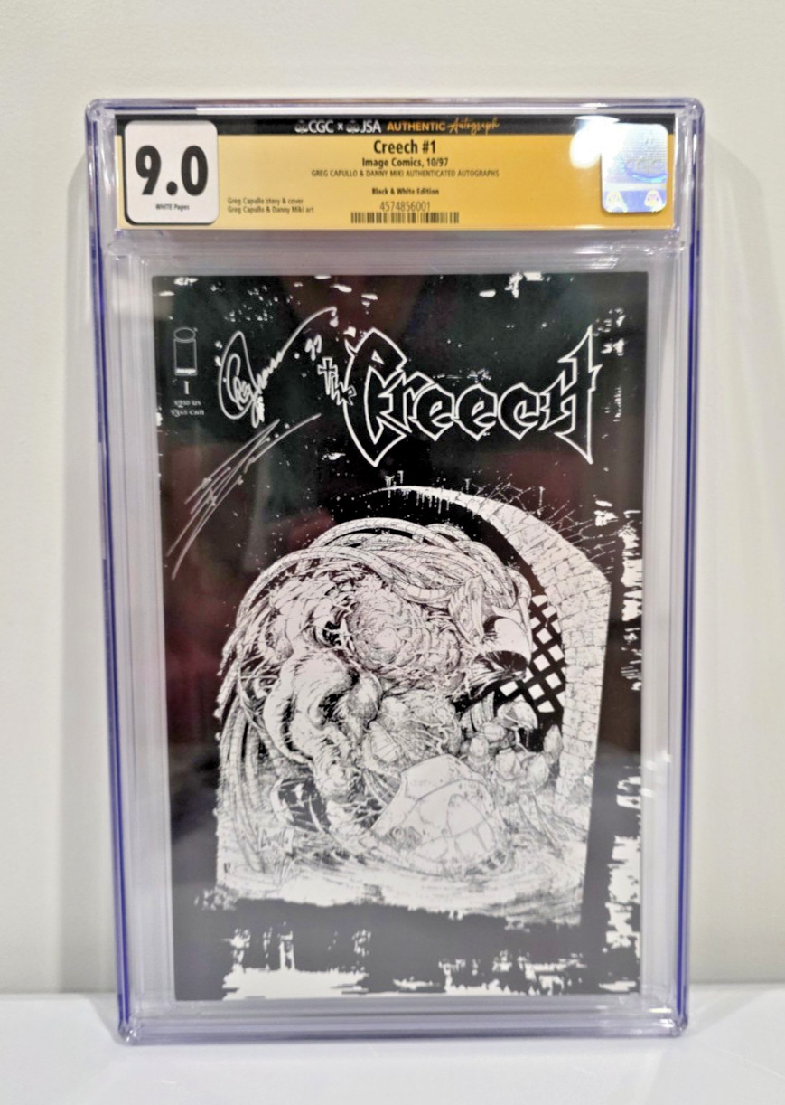 Creech #1 CGC 9.0 Black & White Variant 2x Signed Greg Capullo, Danny Miki