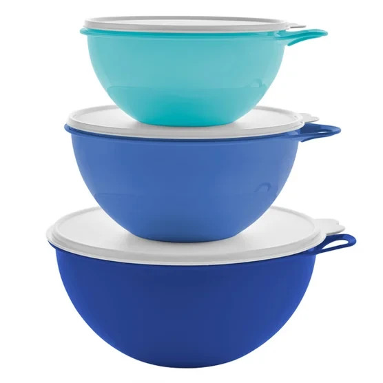 Tupperware Thatsa Bowls  6 piece set - Blue - New - 