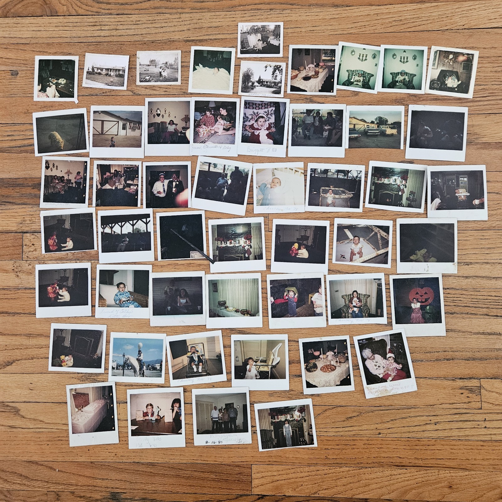 VINTAGE 1970-80\'S LOT POLAROID PHOTOS AMERICAN MEN WOMEN & FRIENDS FAMILY