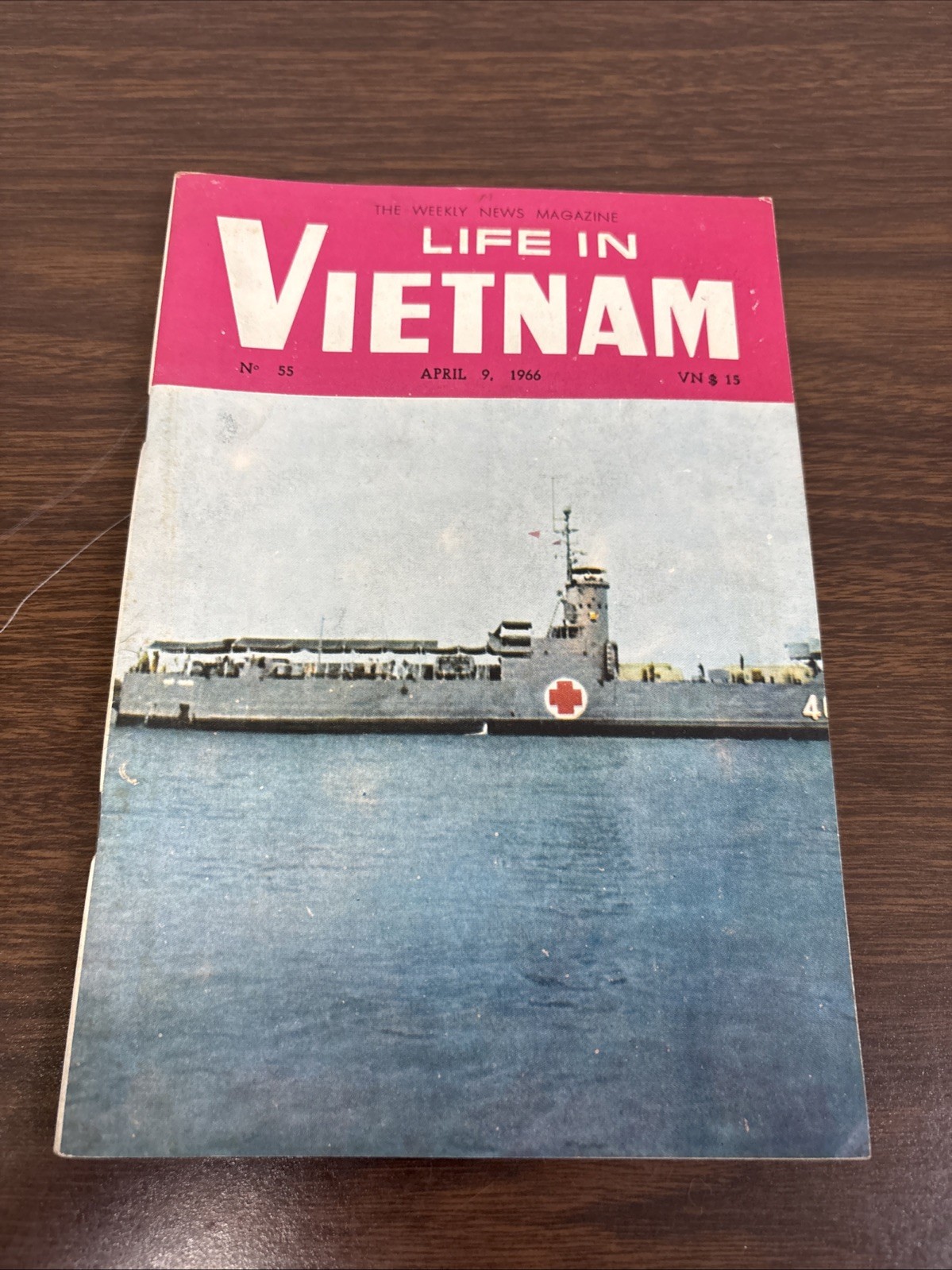 Rare 1966 Life In Vietnam No 55 Vietnam War Military Hospital Ship Saigon
