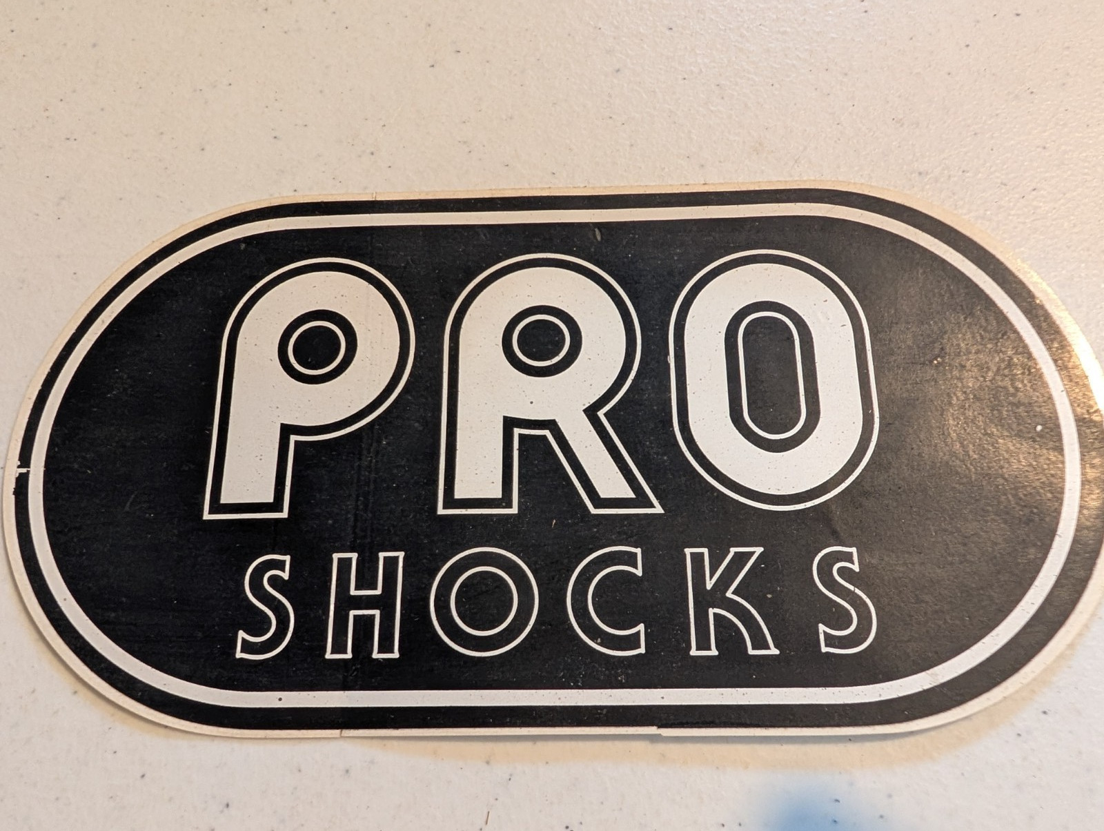 Vintage 80's RACING STICKER PRO SHOCKS 8