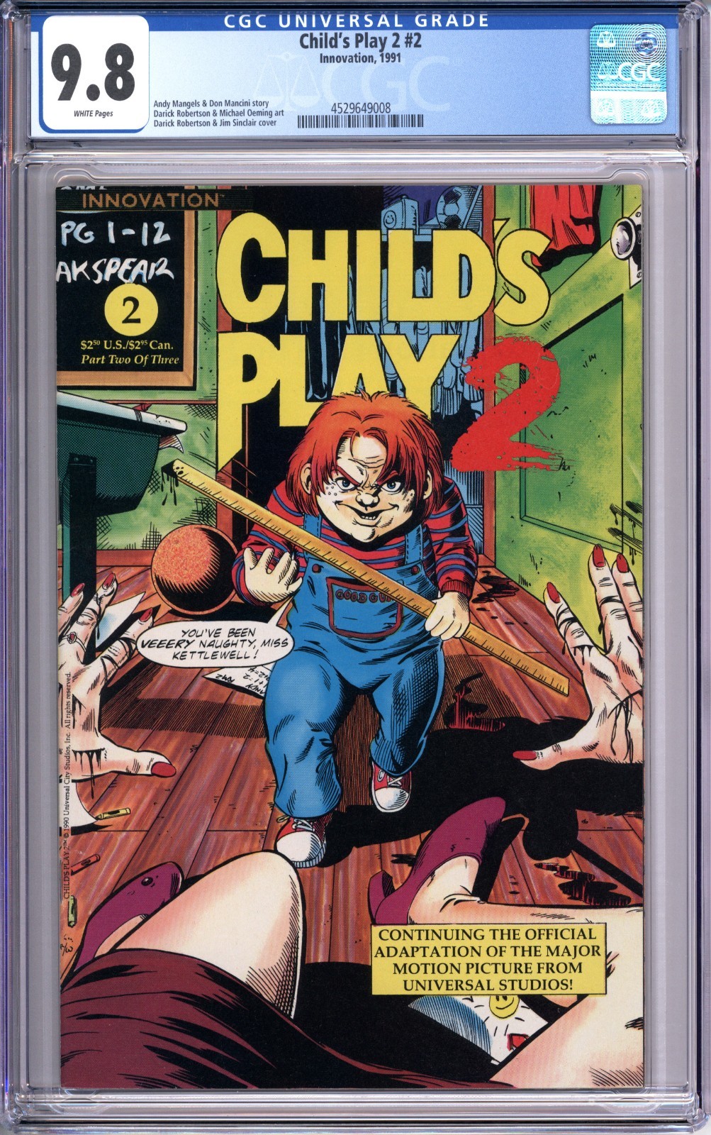 Childs Play 2 2 CGC 9.8 NM MT white pages Innovation comics 4529649008