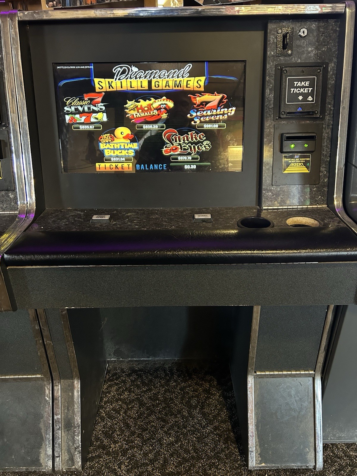 Diamond Skill Games 5 in 1 complete cabinet ready to go