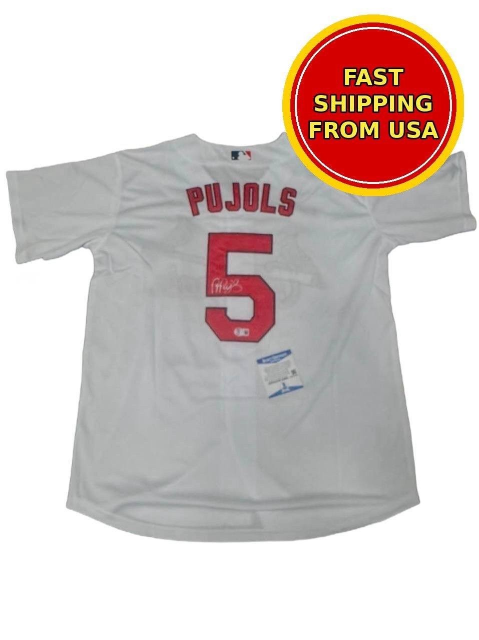 Albert Pujols Signed Cardinals Jersey #5 BAS Beckett Auto