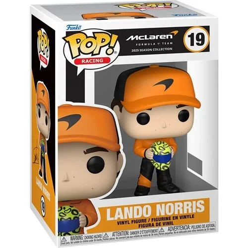 Funko POP Lando Norris McLaren Formula 1 Racing Team Figure 19 + Protector
