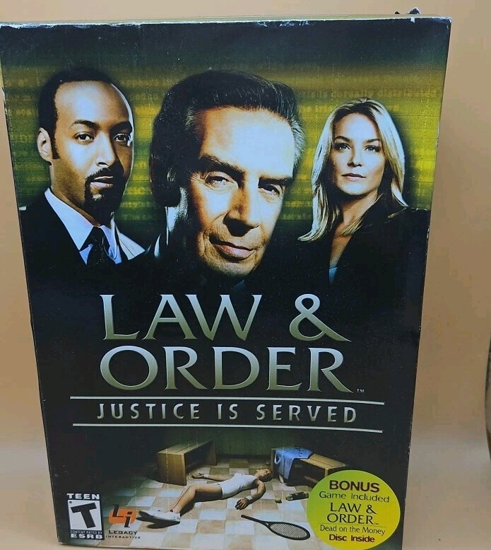 Law & Order: Justice Is Served 2004  PC Version Rare Big Box NEW & SEALED