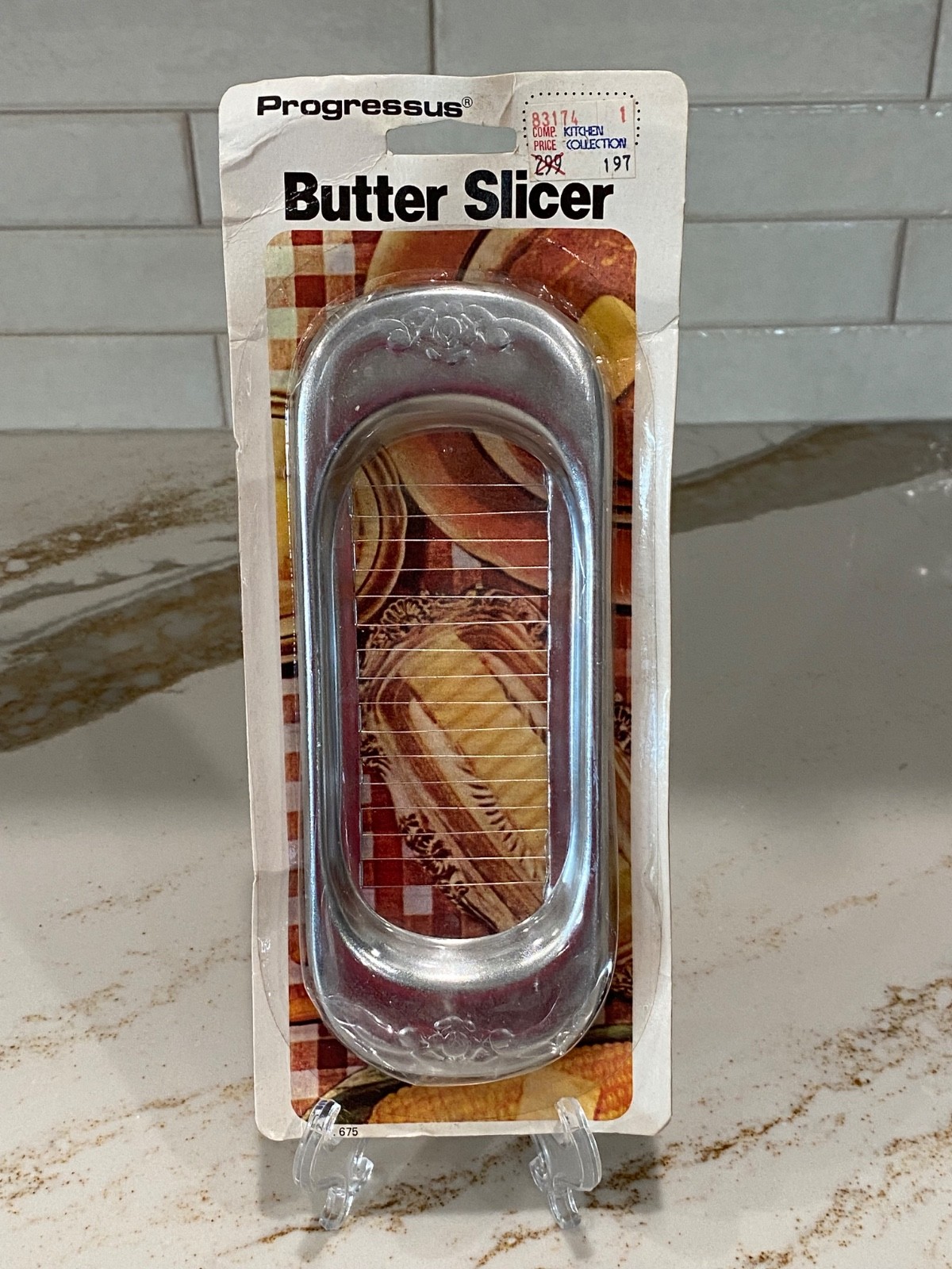 Vintage 1969 Wire Butter Slicer, Hong Kong, Mint, New Old Stock,  Unopened