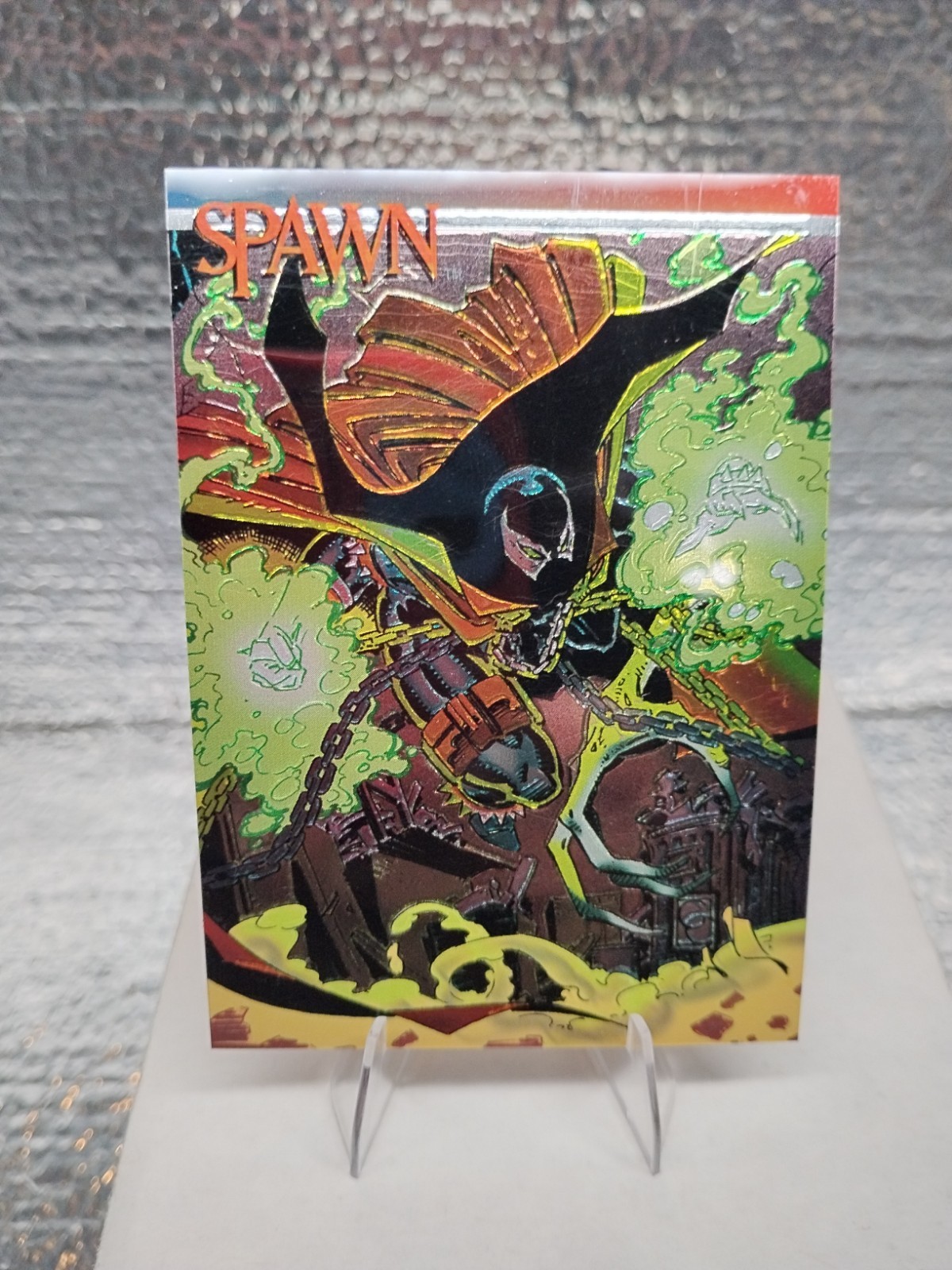 1993 Spawn Todd McFarlane Wizard Series III #2 Chromium Promo Card NM Image