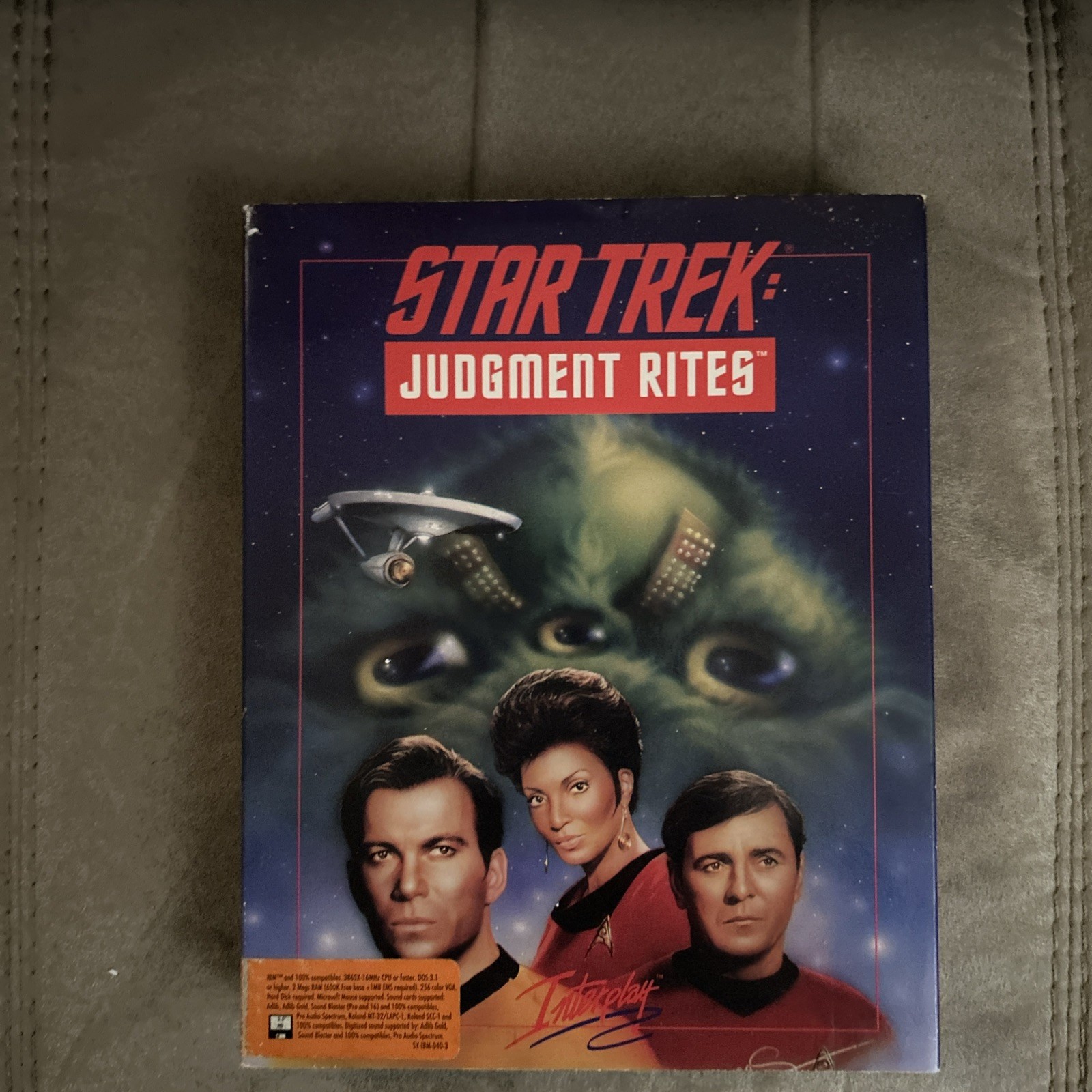 1993 Star Trek Judgement rites Interplay  - Original Box