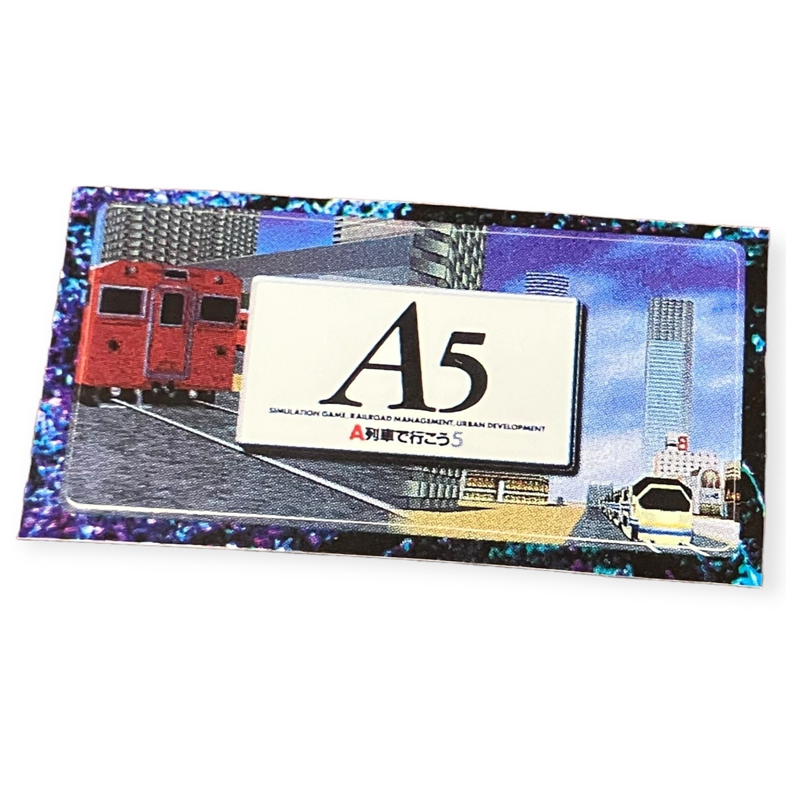 Sony PlayStation 1 Ps1 A5 Let's take the A train 5 Vintage Memory Card Sticker