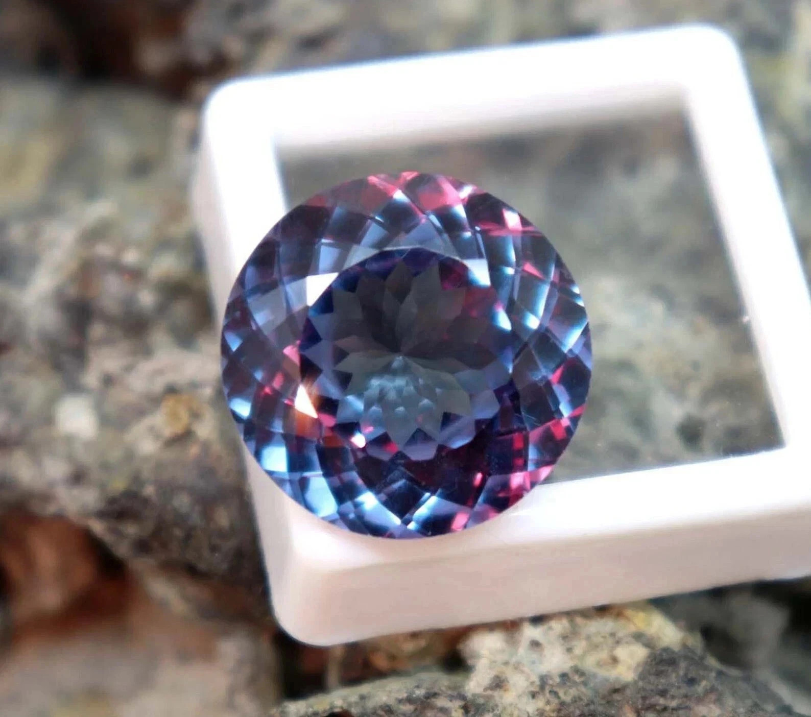 7.50 Ct Natural Alexandrite Round Cut Color Change MGL Certified Loose Gemstone