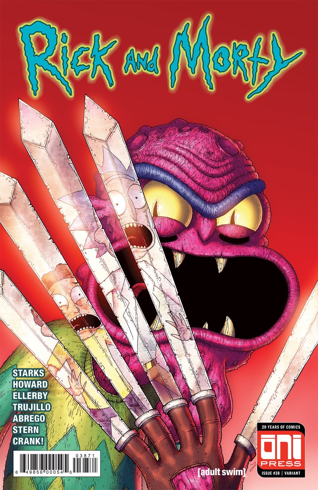 Rick and Morty #38 Scary Terry homage to Hulk #340 Mike Vasquez Limited to 1000