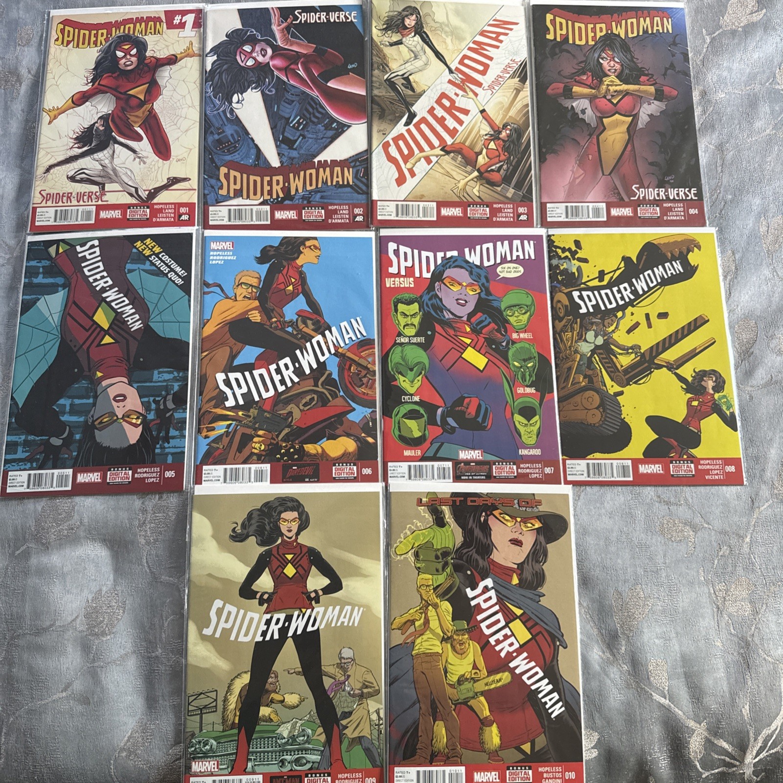 Spider-Woman #1-10 Complete Set 2014 Marvel Comics Spider-Verse