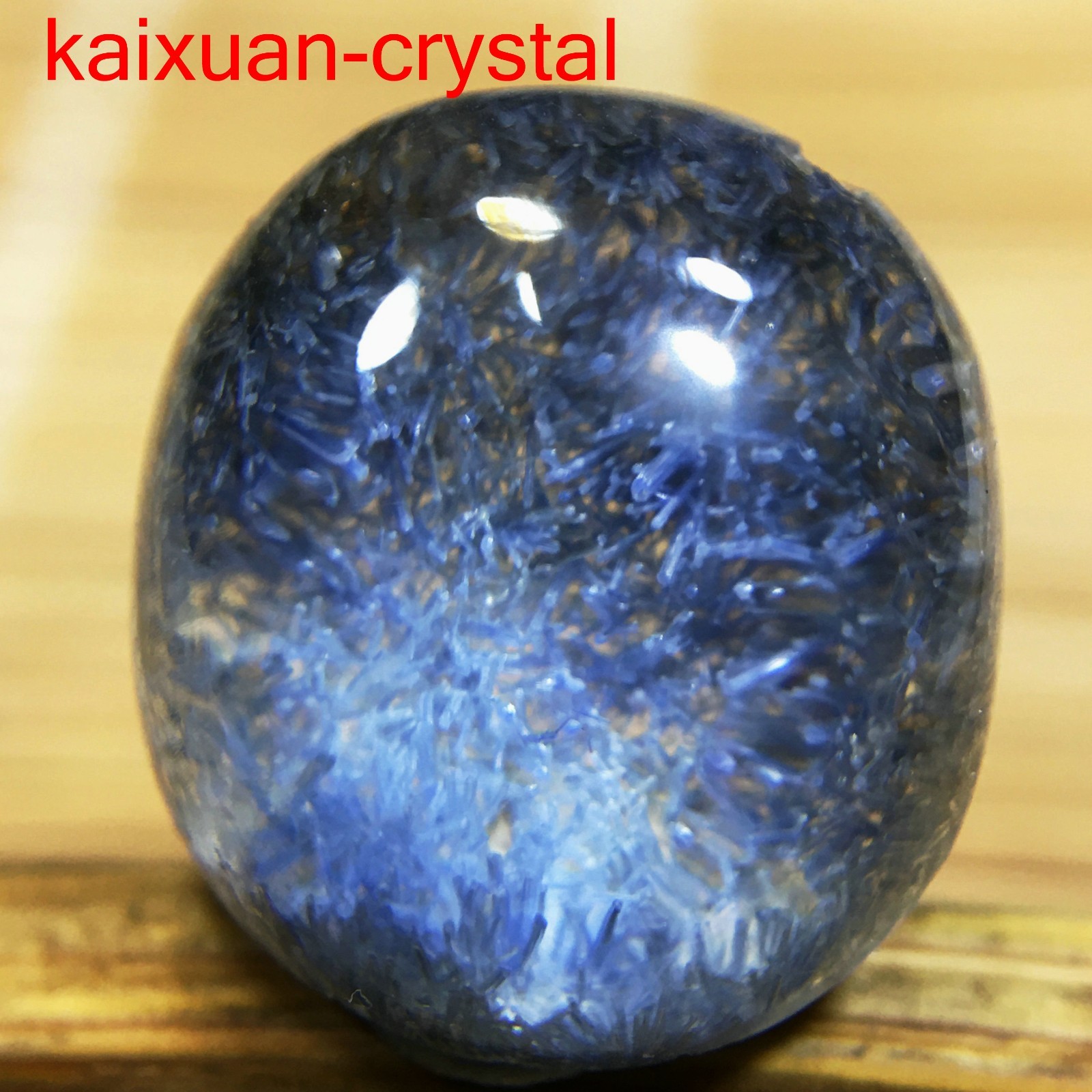 6.7Ct Very Rare NATURAL Beautiful Blue Dumortierite Quartz Crystal Pendant D1019