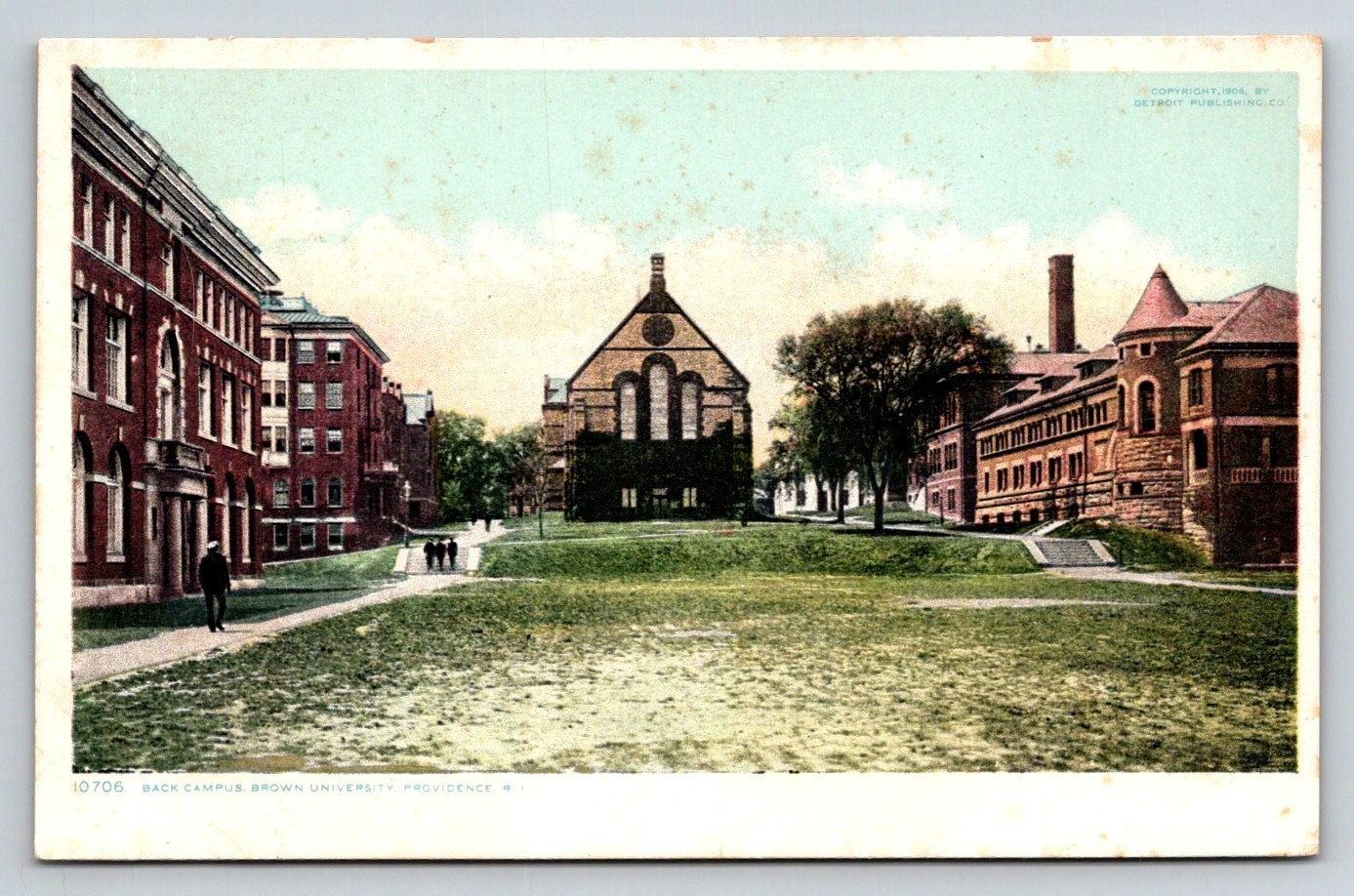 1904 Brown University Back Campus Providence RI Postcard Detroit Publishing Co.