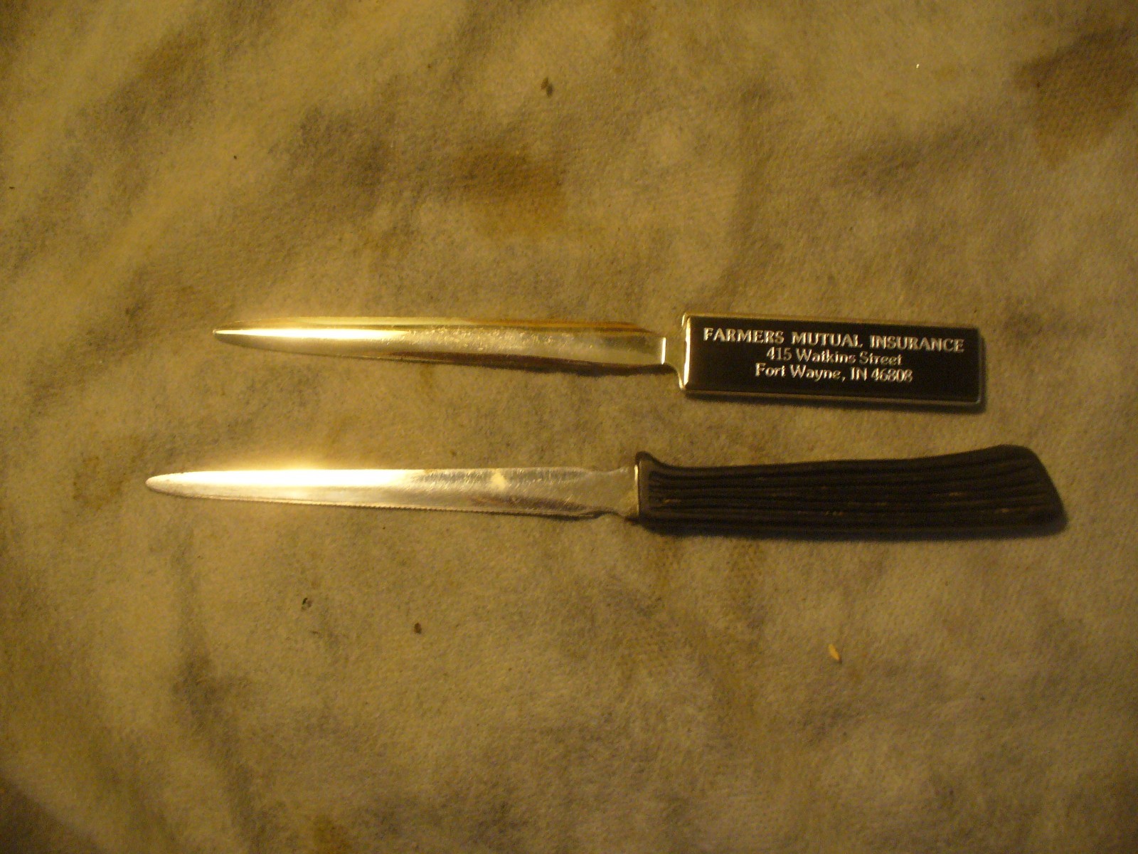 Lot of 2 Envelope Opener Farmer\'s Mutual Insurance Fort Wayne Indiana +