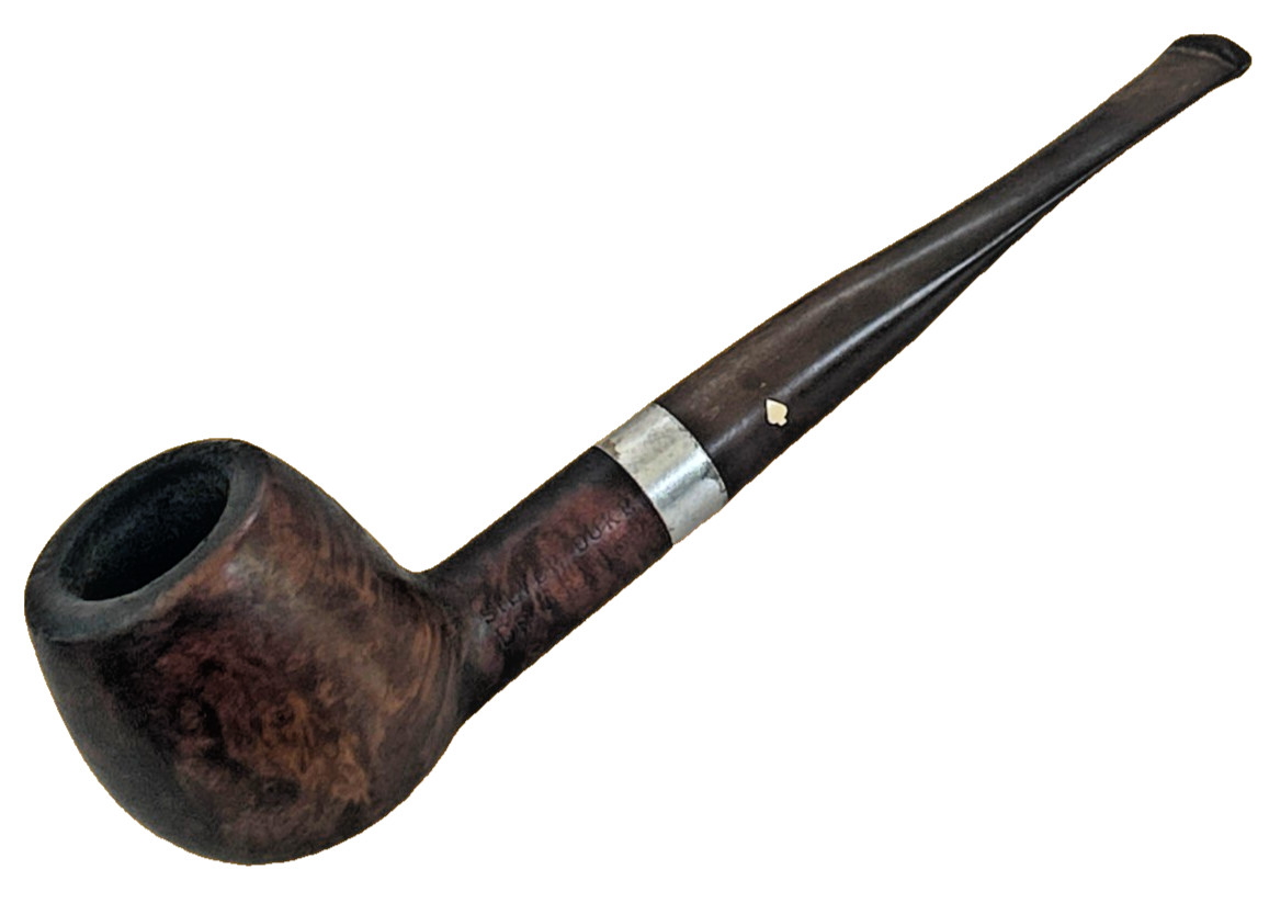 Vintage Dr Grabow Silver Duke Briar Pipe Smooth Billiard Ajustomatic Pat 2461905