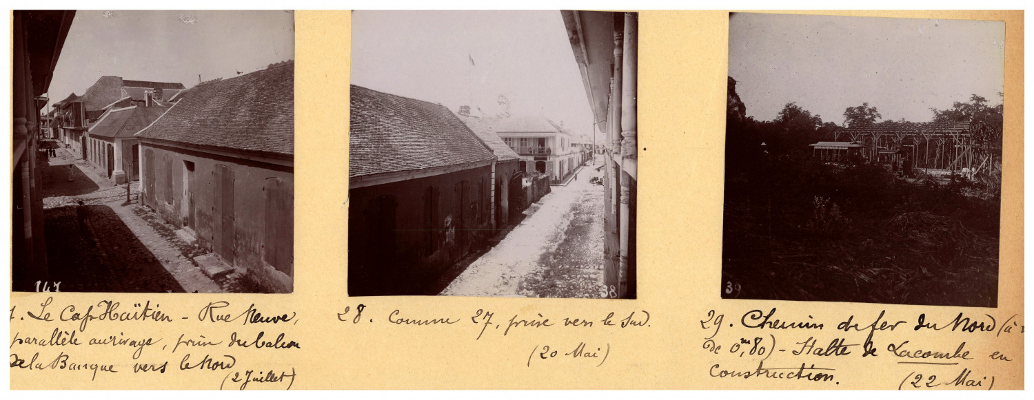 Haiti, Cap Haitien, chemin de Fer du Nord vintage albumen print, cit print
