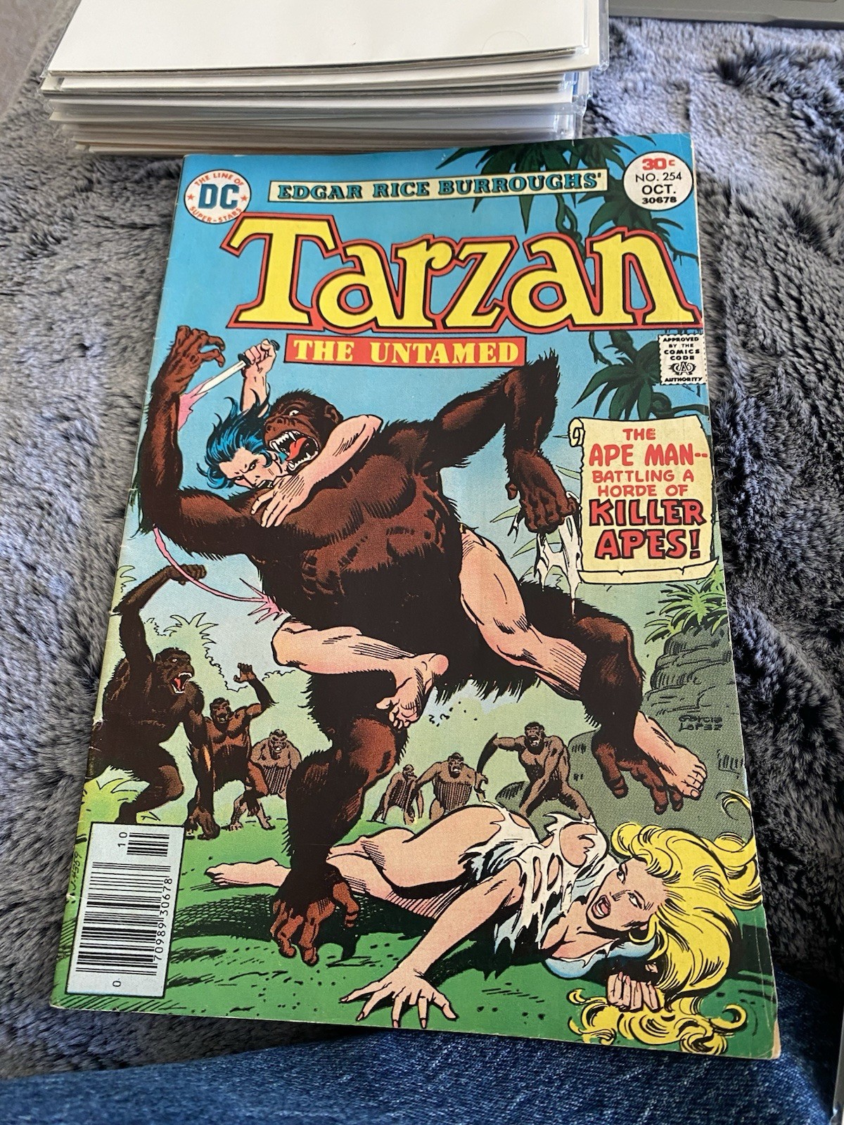 DC Tarzan # 254 Edgar Rice Burroughs The Untamed Bronze Age Comic Book