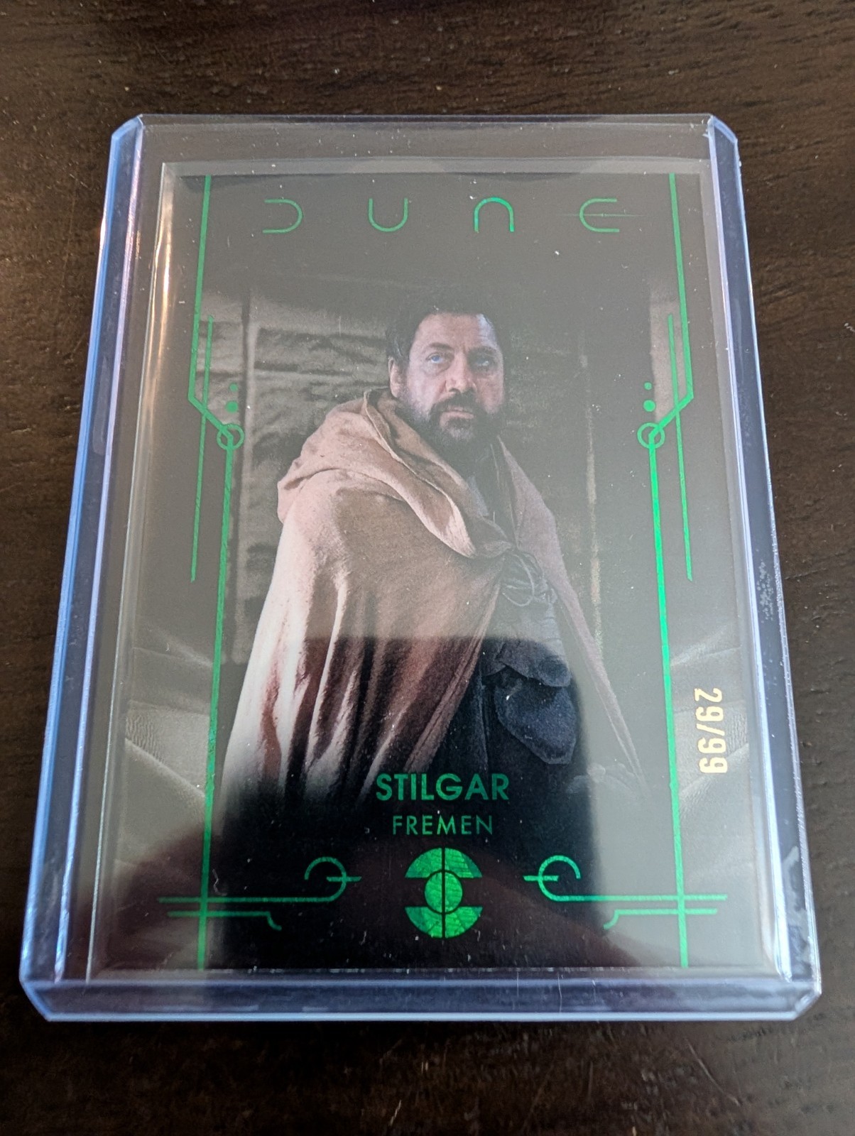 Topps 2024 DUNE Stilgar Fremen GREEN 29/99 Parallel #8 Javier Bardem