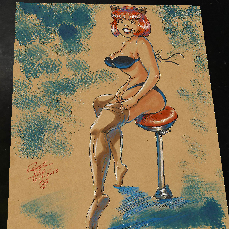 Josie and the Pussycats Art Print Signed 8.5x11 | Art by Keyeske