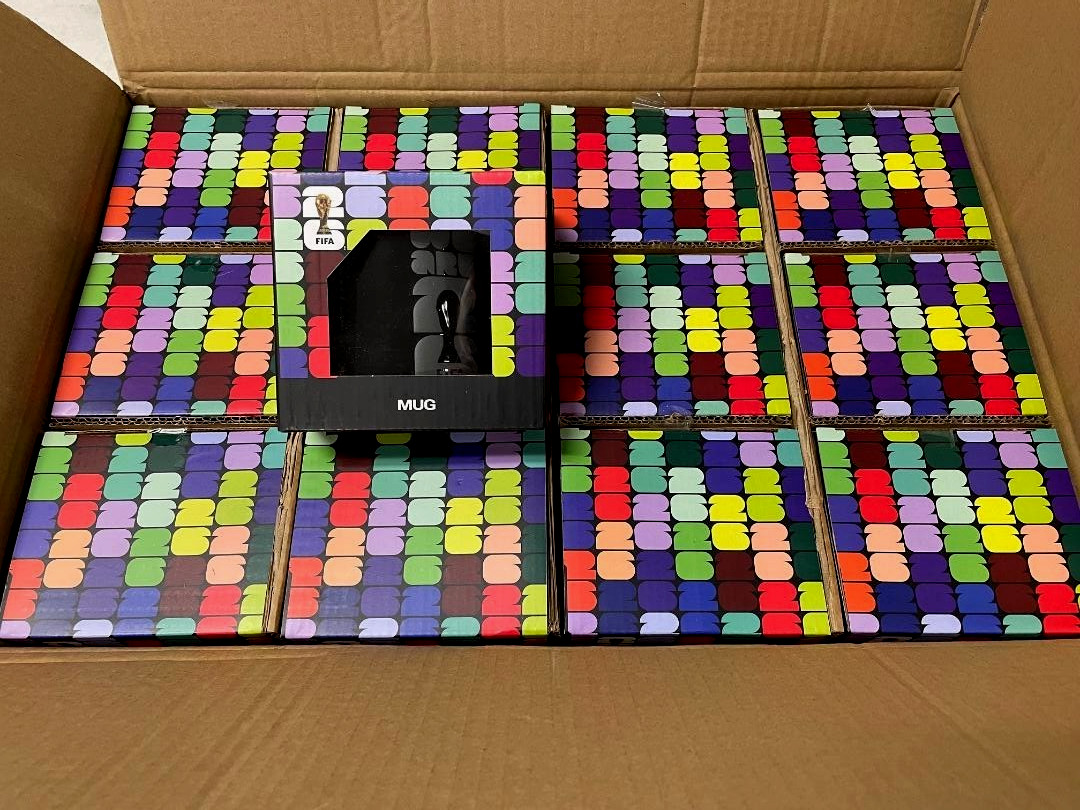 Box of 12 FIFA World Cup 2026 16oz Black Mugs Official Cup Edition
