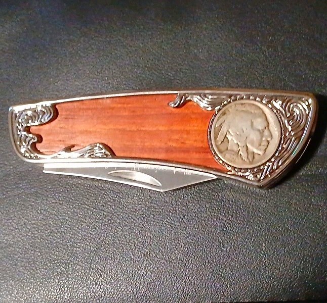 American Historic Society Buffalo Nickel Pocket Knife