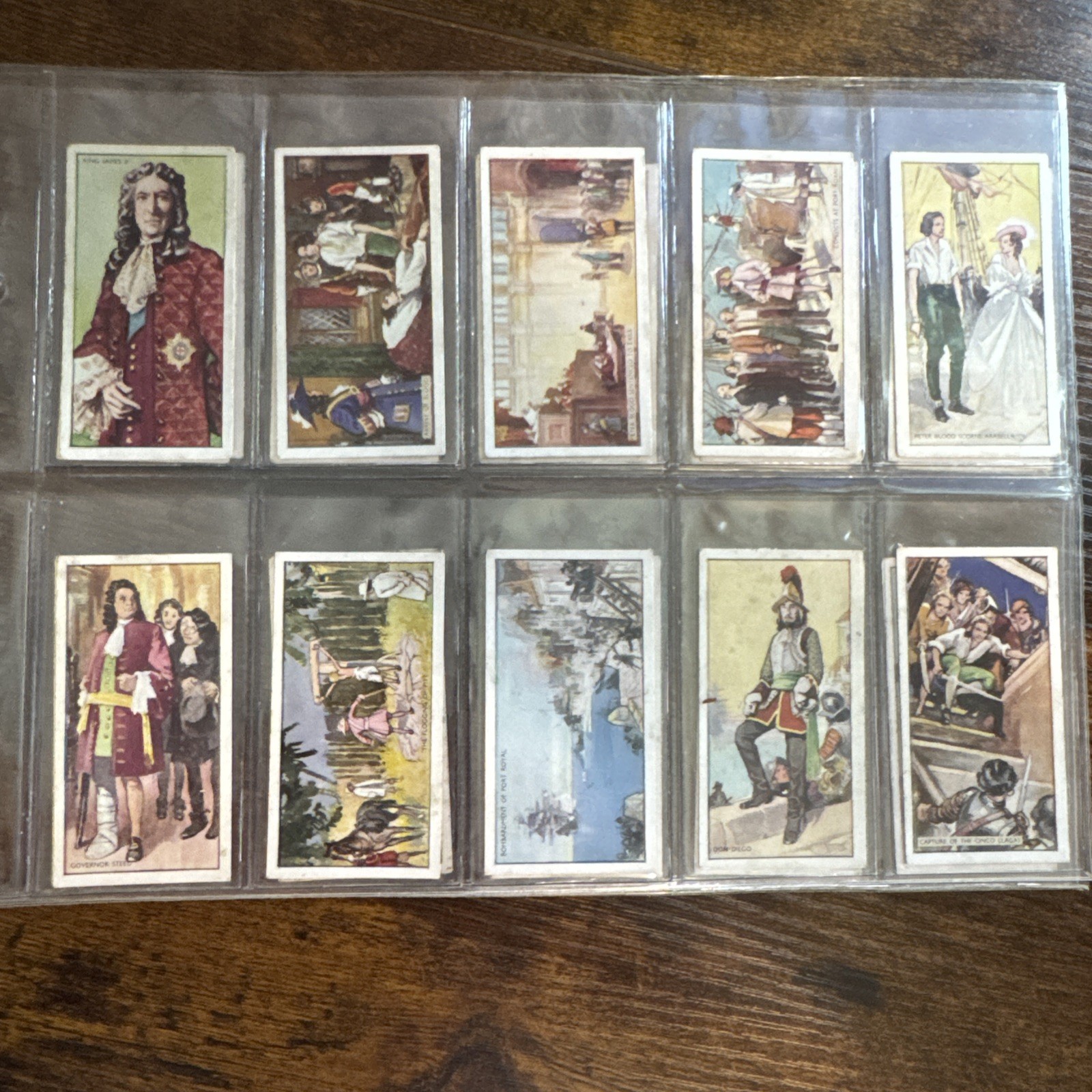 MORRIS (B)-FULL SET- CAPTAIN BLOOD 1937 (25 CARDS) Sleeved