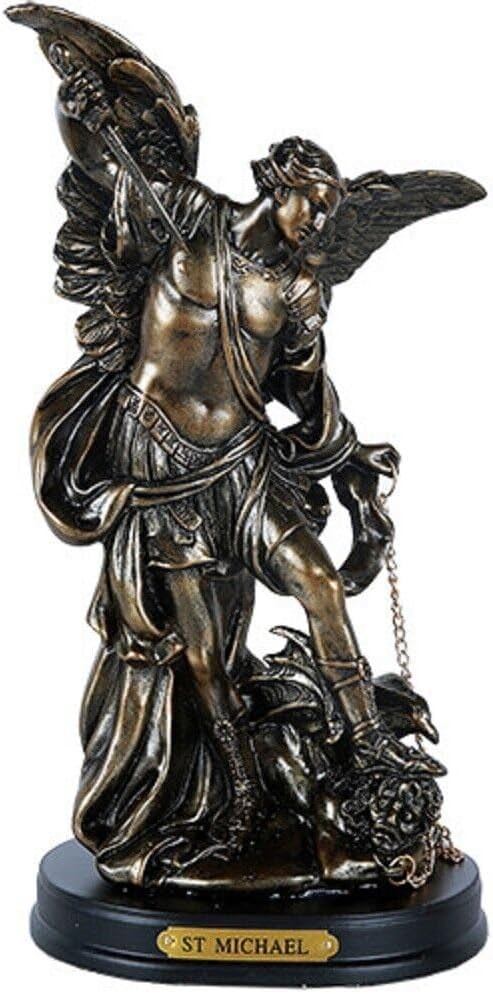 St Michael Archangel Figurine San Miguel Religious Statue 8.13\