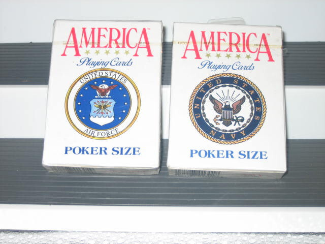 Vintage rare two  sets of hoyle playing cards guarantee factory seal