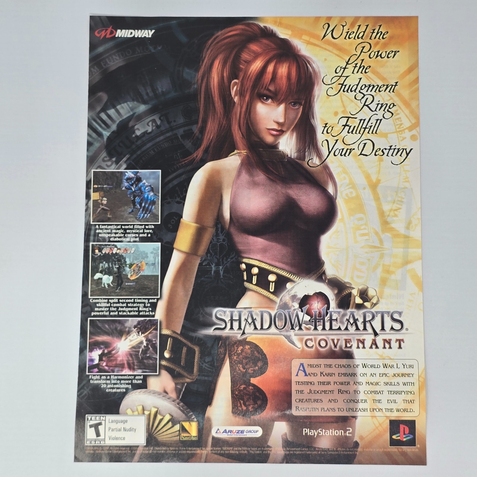 Shadow Hearts Covenant PlayStation 2 PS2 Power Print Ad/Poster Promo Art