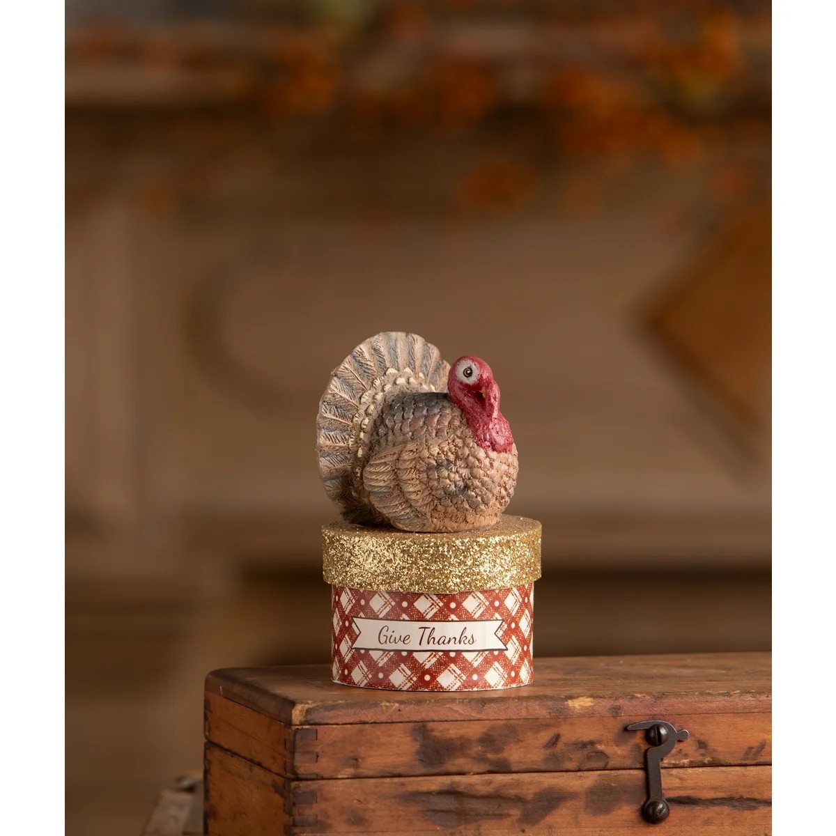 Bethany Lowe Thanksgiving Little Turkey On Box TL5368 