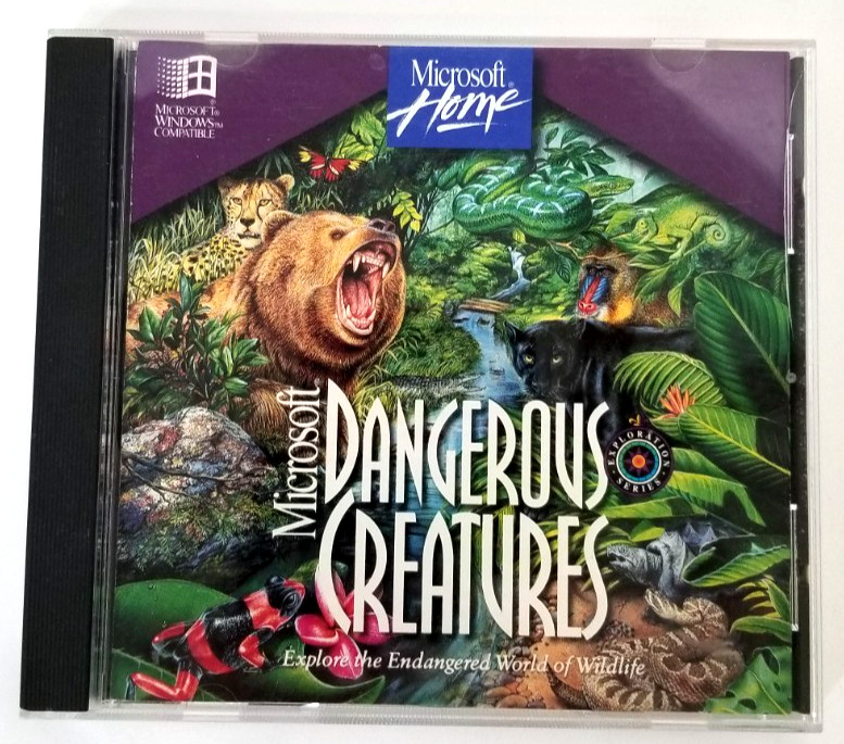 Microsoft Home Dangerous Creatures PC CD-ROM Educational Software 1994 . VGT