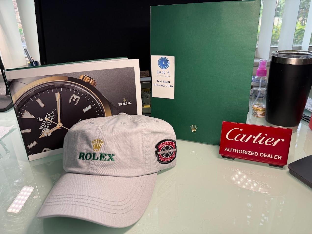 *** Rolex New Pebble Beach Concours  d’Elegance  Gray Rolex Car Show Hat ***