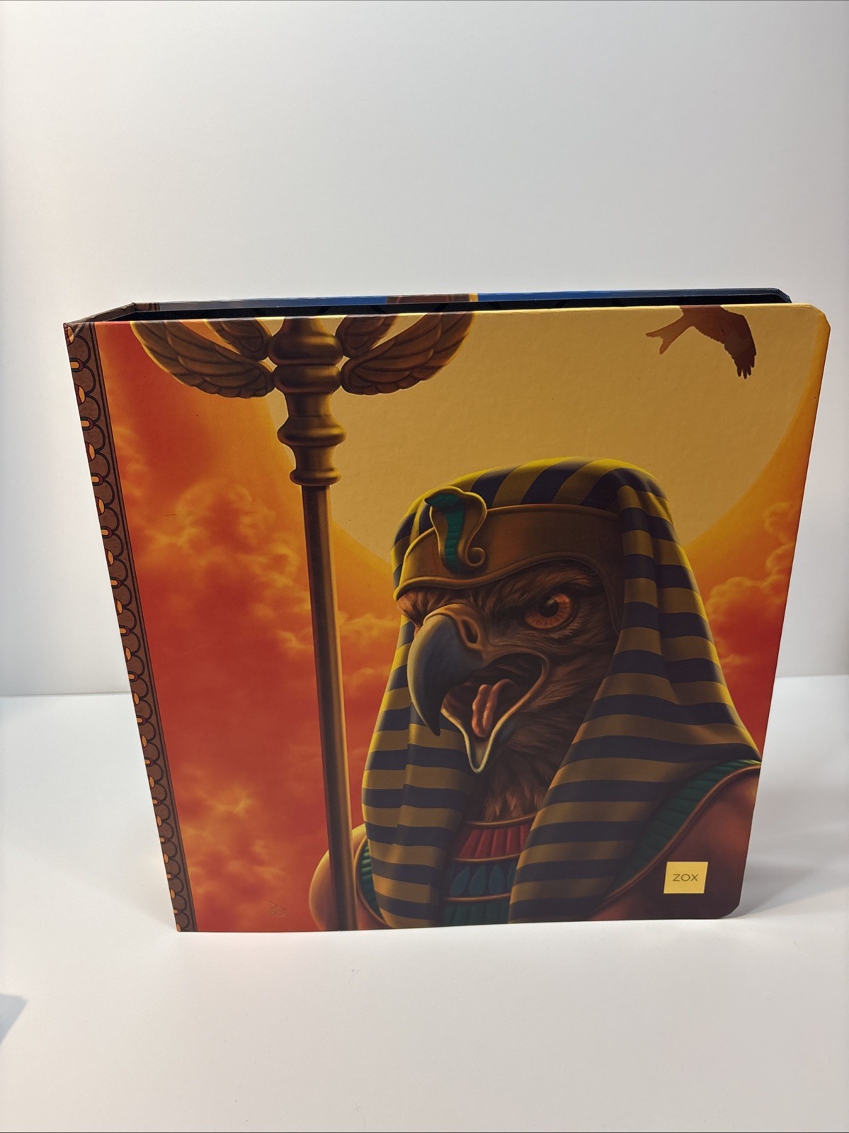 Rare ZOX scarce Egyptian Card binder season 2 With 11 Zox Card Sleeves.