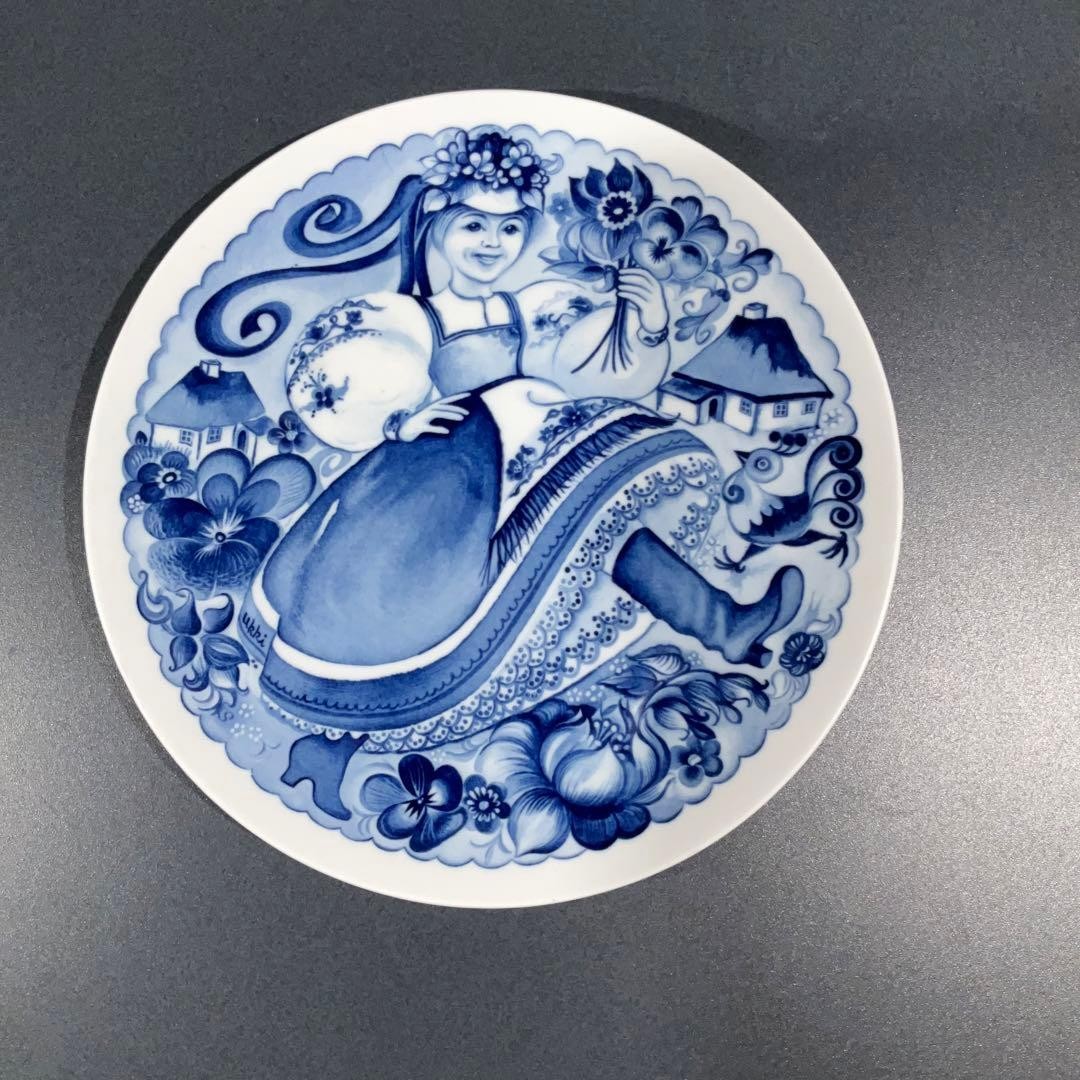 [Meissen] Ear plate Odessa girl 6R0834 8