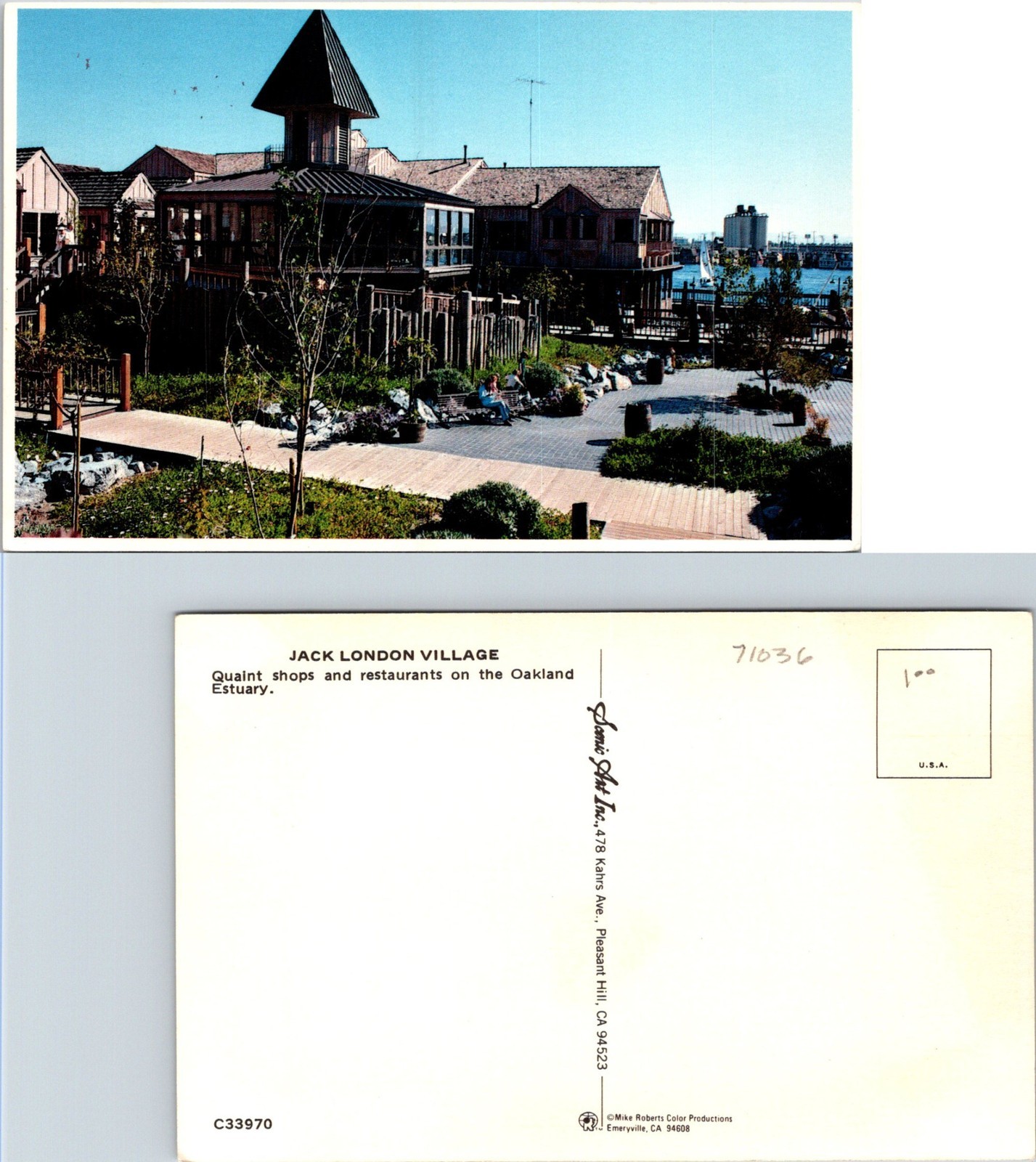 Jack London Village Oakland CA Postcards unused 51834