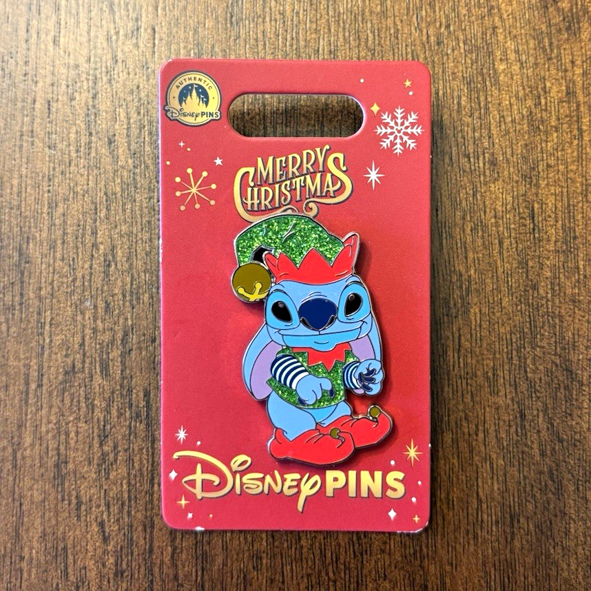 Disney Merry Christmas Stitch Glitter Pin 2020 Single Lilo & Stitch
