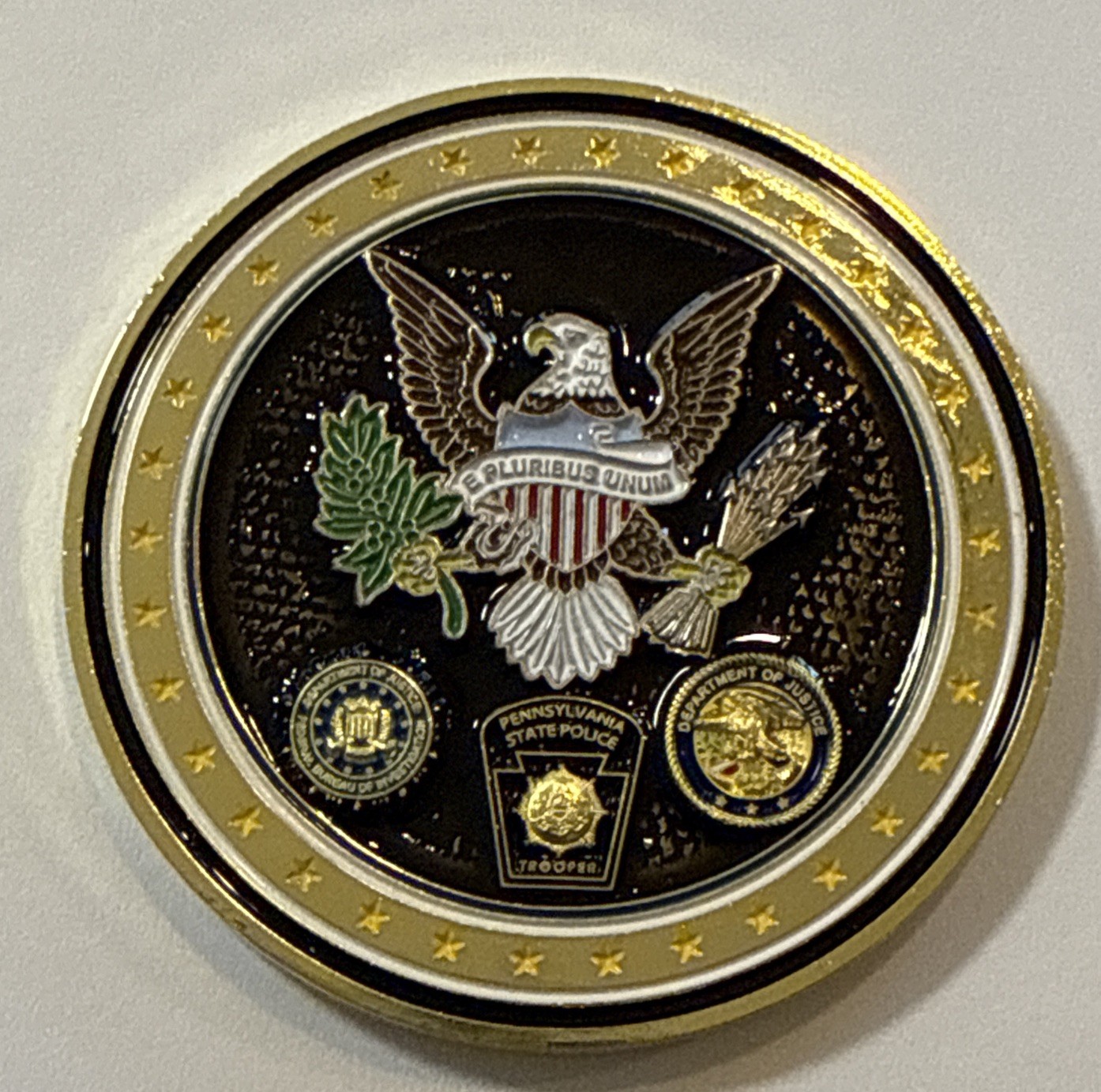 FBI Pittsburgh Division Butler Pennsylvania President  Trump Challenge Coin