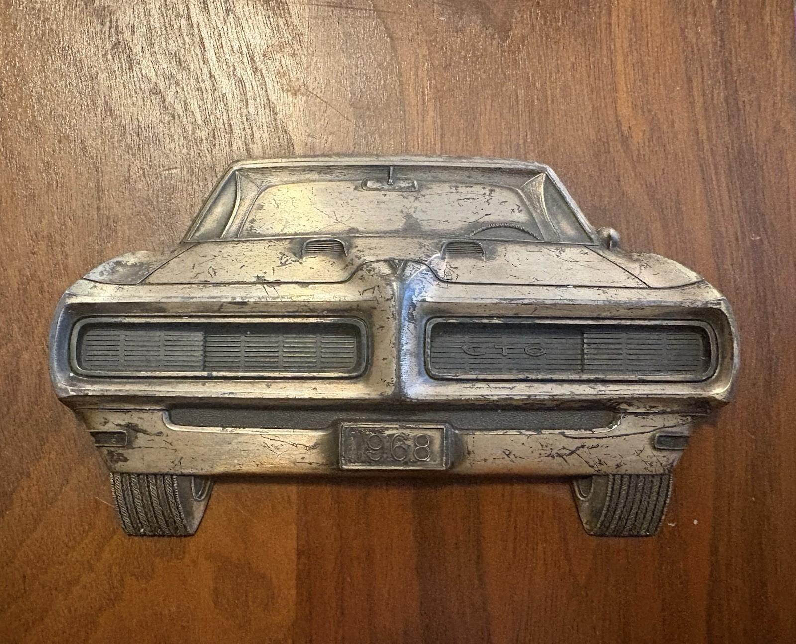 1968 Pontiac GTO DeLorean Award Plaque Rare Dealer Award 400 Ram Air 