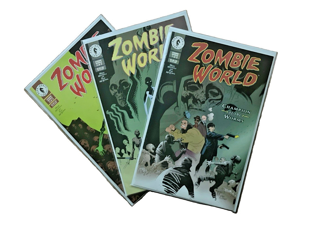 Zombieworld Champion of Worms 1 2 3 complete set 1-3 Mignola Dark Horse Comics