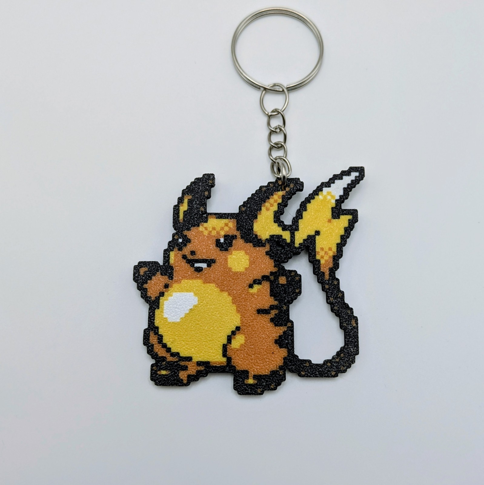 Raichu - Pokémon Keychain – Retro Gold Sprite Pixel Art Bag Charm