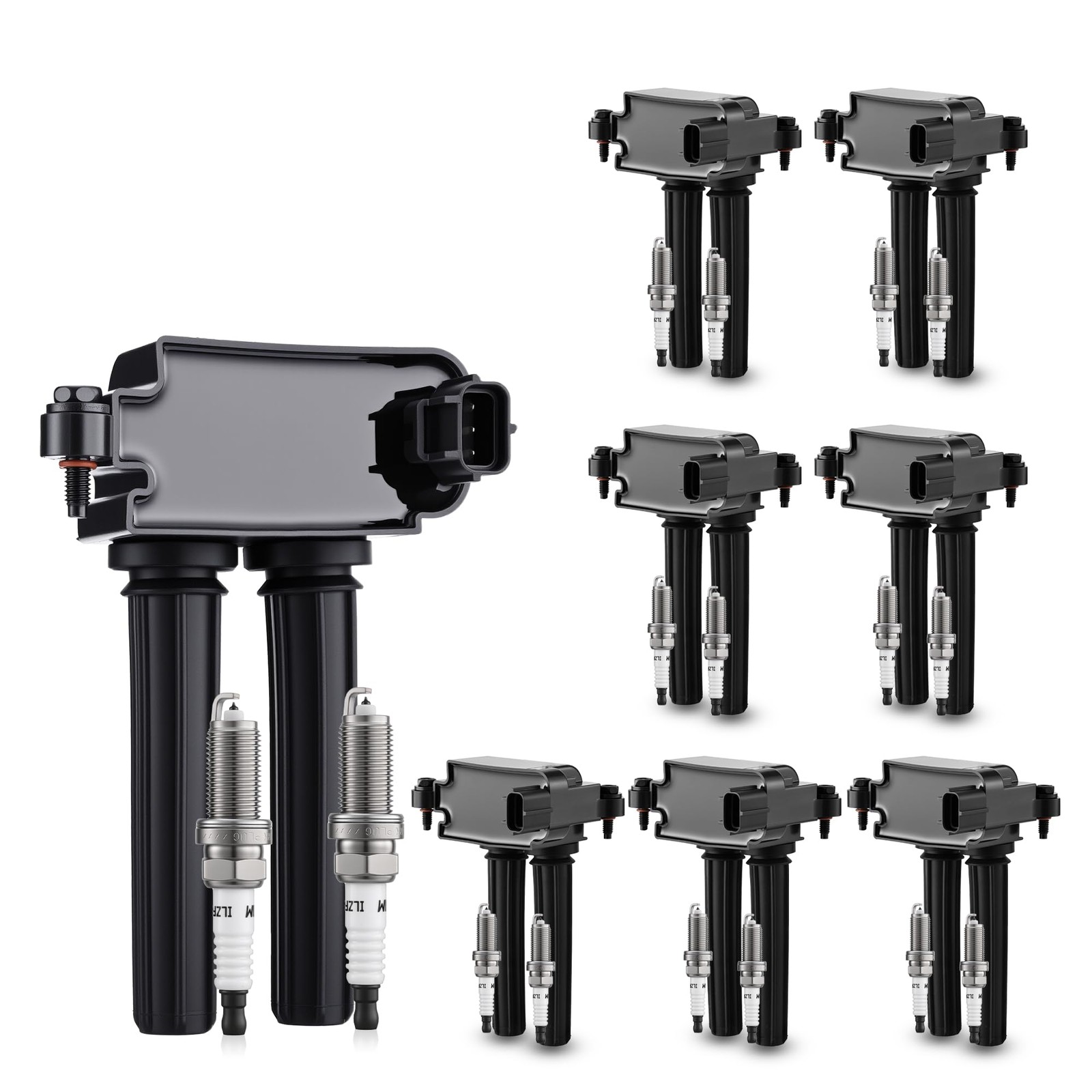 8Pk UF504 Ignition Coils & Iridium Spark Plugs for Dodge Ram Jeep V8 5.7L HEMI