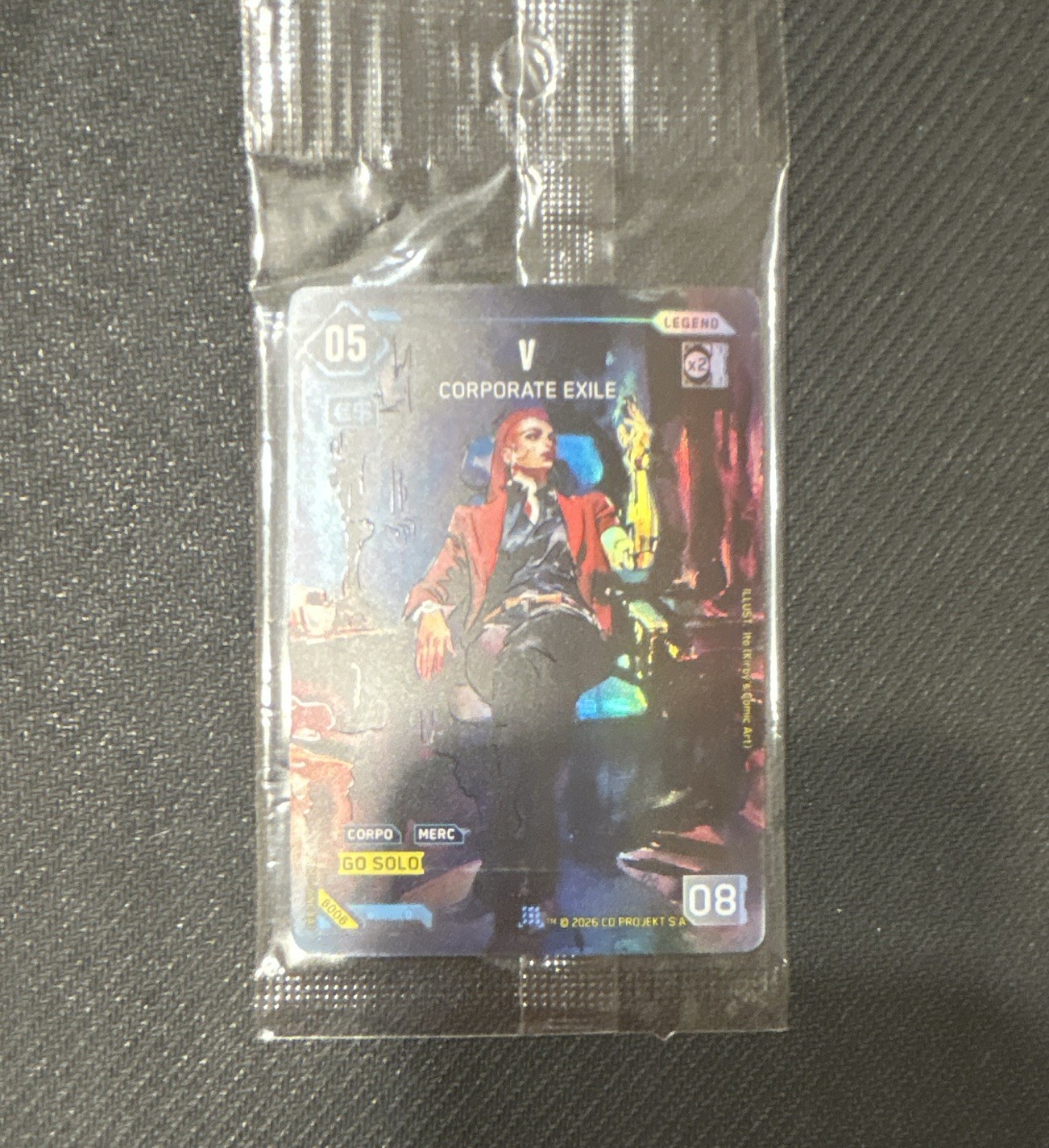 CD PROJEKT Cyberpunk 2077 Trading Cards Booster Box topper V Corporate Exile