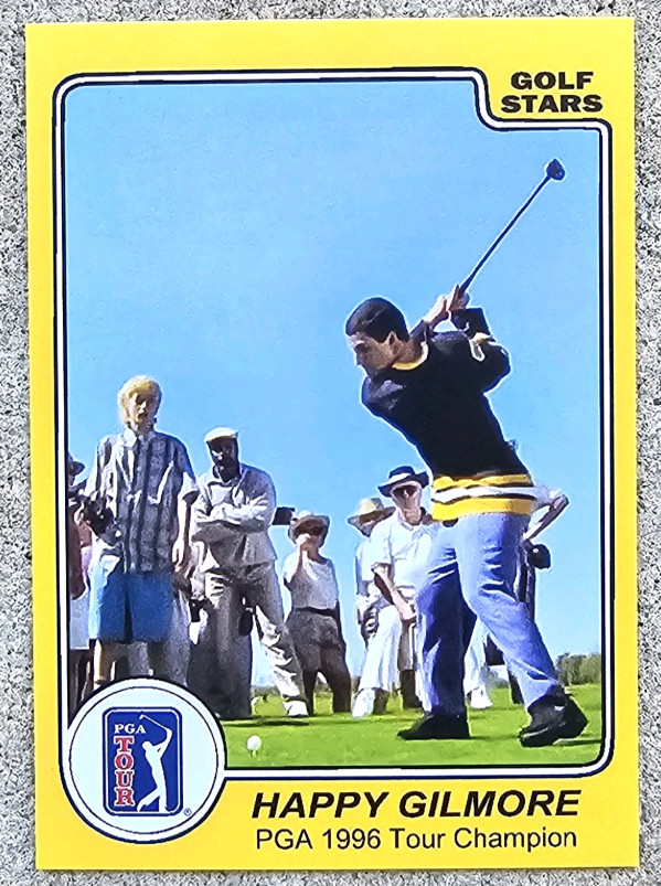 HAPPY GILMORE GOLF SPORTS ACEO CARD ADAM SANDLER FUNNY MOVIE MEMORABILIA NOVELTY
