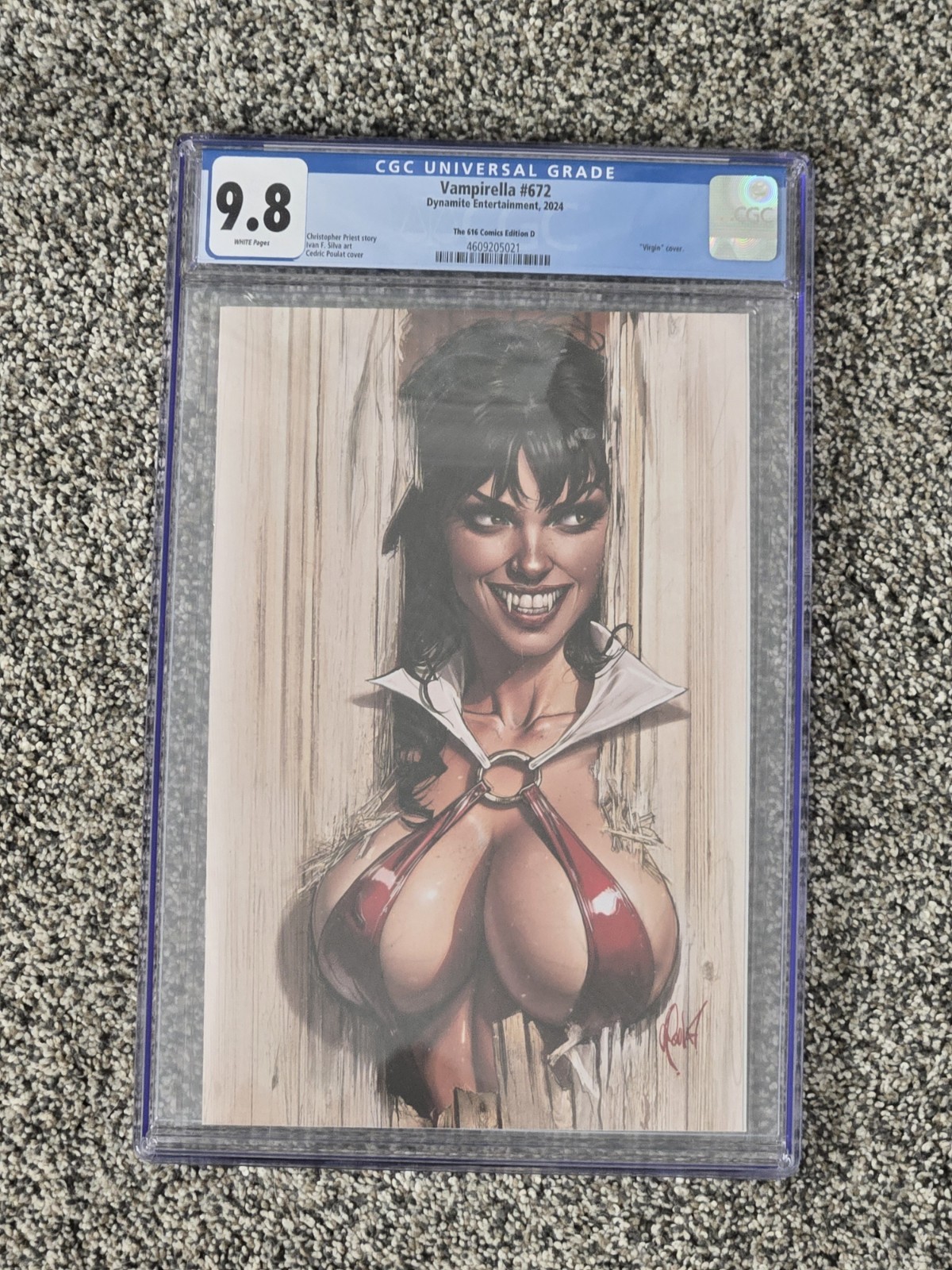 Vampirella #672 (Dynamite, 2024) CGC 9.8 616 Comics Cedric Poulat Very Rare 🔑 