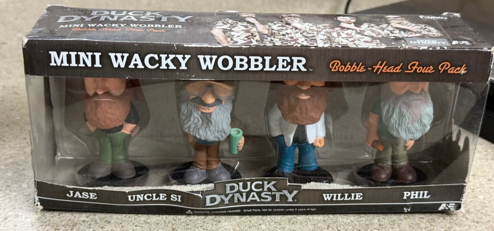 Funko Duck Dynasty Mini Wacky Wobbler Jase Uncle Si Willie Phil New Damaged Pack
